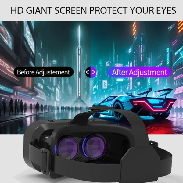 G10 IMAX Giant Screen VR Glasses 3D Virtual Reality Box Google Cardboard Helmet for 4.7-7 inch Smartphone Support Joystick - Image 3