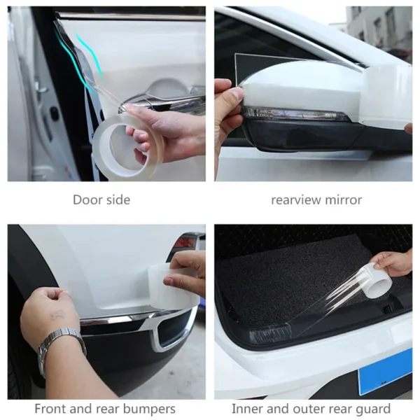 Car Stickers Door Edge Protector Universal Car Door Sill Sticker Anti Scratch Transparent Film Protection Style Auto Accessories - Image 6