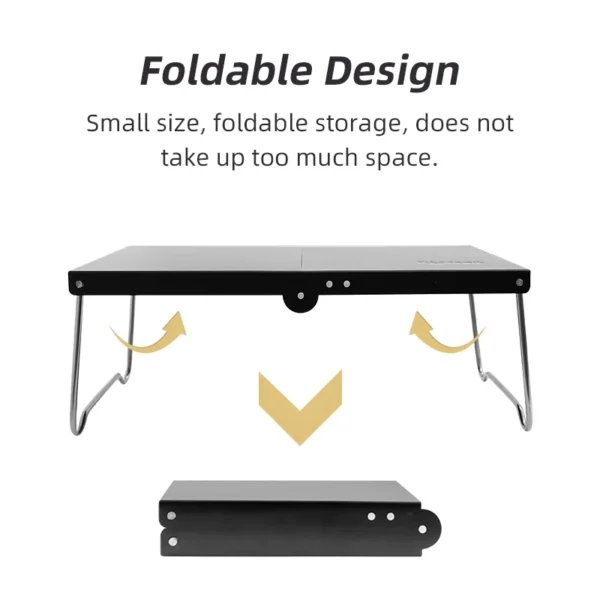 PACOONE Camping Portable Foldable Table Small Coffee Tables Ultralight Outdoor Hiking Picnic Table MDF Mini Folding Table New - Image 3