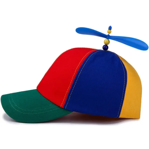 Funny Snapback Hat Helicopter Propeller Adventure Dad Hat Rainbow Bamboo Dragonfly Baseball Cap For Adult Kids Boys Girls - Image 2