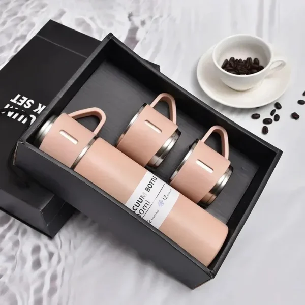 304 Stainless Steel Vacuum Insulated Bottle Gift Set Office Business Style Coffee Mug Thermos Bottle Portable Flask Carafe - Image 6