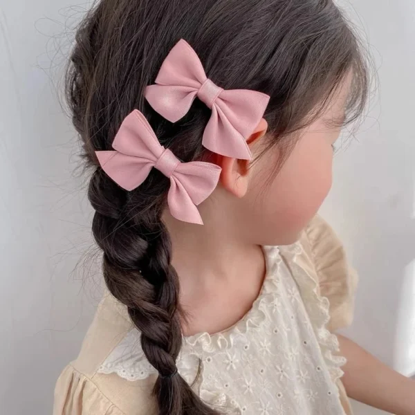 2 Piece Bow Hair Clip Elegant Flower Hair Clips For Kids Ladies Set Hairpin Hair Accessories Korean Style Bair Accessories - Image 4