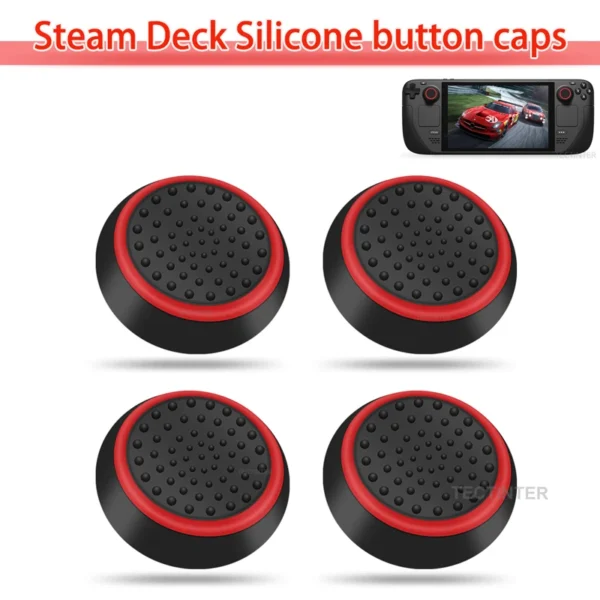 4pcs Silicone Analog ThumbStick Grips Cover For PS5/PS4/PS3 Controller Caps For Steam Deck/Xbox One/Xbox 360 Gamepad Accessories - Image 5