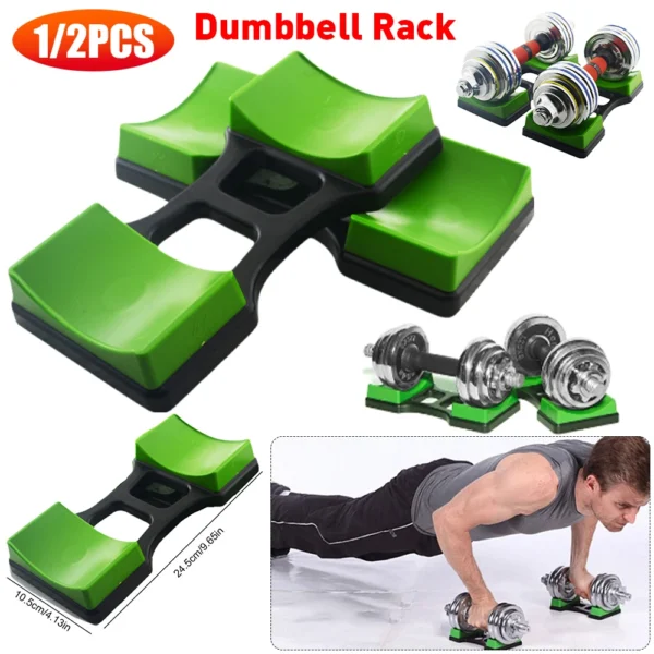 1/2Pcs Dumbbell Bracket Dumbbell Rack Frame Stand Floor Protection Dumbbell Support Heavy Duty Dumbbell Holder Fitness Training