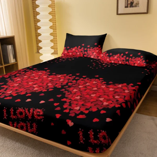 1 piece of Eternal Knot concentric pattern frosted bedsheet, bedroom printed bedspread, bedding (excluding pillowcases)