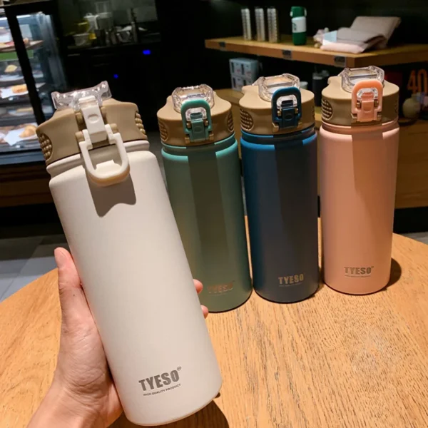 Thermos Bottle with Straw 750ml Stainless Steel Thermal Cup Car Insulated Flask Water Tumbler for Outdoor Sports - Image 5