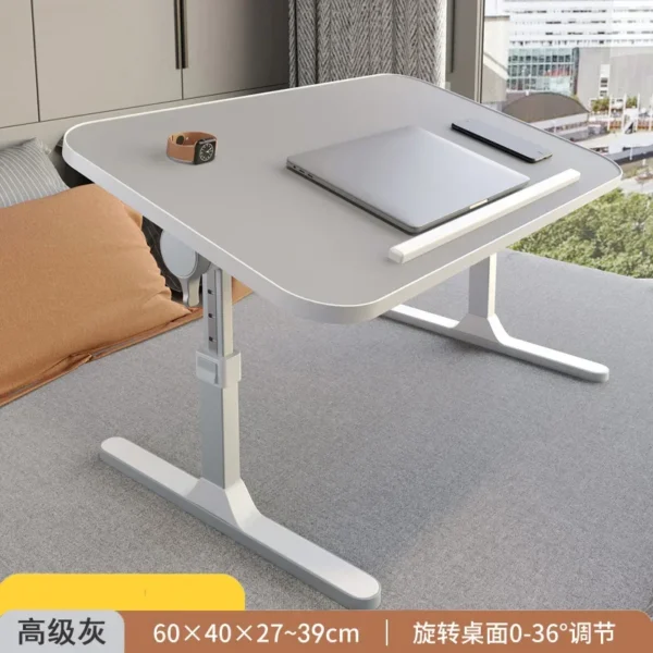 Adjustable Bed Table Tray Computer Desk Height and Angle Adjustable Portable Stand Large Table for Laptop - Image 5