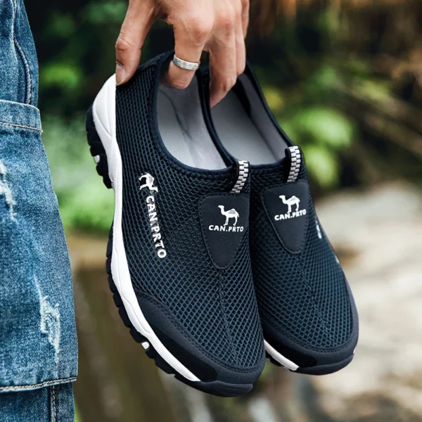 Fashion Summer Shoes Men Casual Shoes Mesh outdoor Breathable Slip-on Flats Men Sneakers Comfortable Water Loafers Zapatillas - Image 3