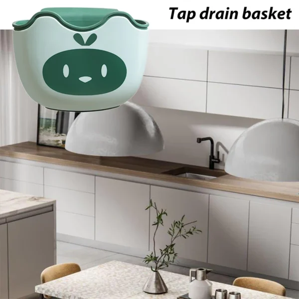 Home Storage Drain Basket Kitchen Sink Holder Adjustable Soap Sponge Shlf Hanging Drain Basket Bag Kitchen Accessories - Image 4