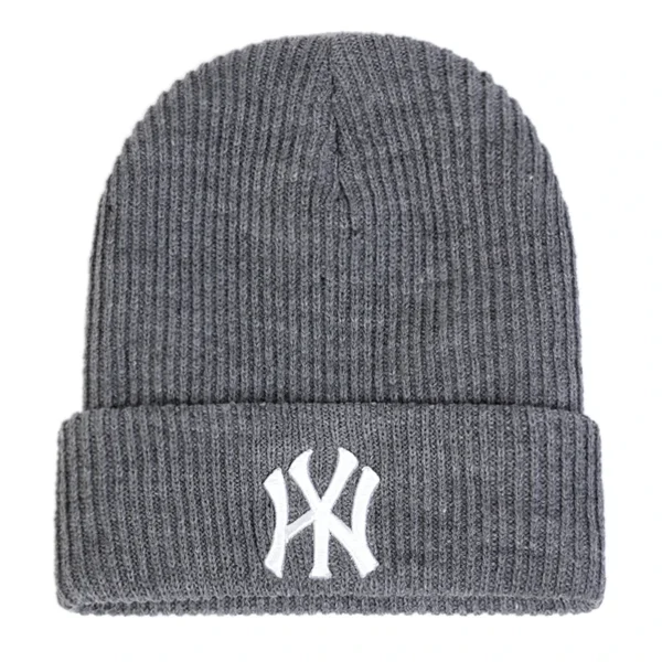 Unisex WY Letter Embroidery Beanies Autumn Winter Warm Hat Hip Caps for Women Men - Image 4