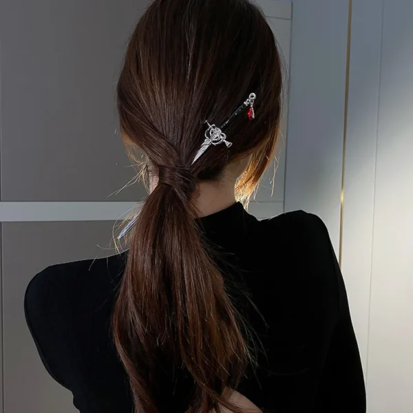 Sword Hairpin Hair Accessories Chinese Hair Sticks Headband Hair Woman Diy Hairstyle Harajuku Vintage Jewelry Bridesmaid Gift - Image 4