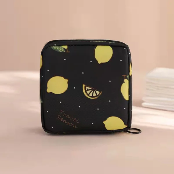 1PC Cute Cartoon Girl Storage Bag Large Capacity Girl Monthly Sanitary Napkin Storage Bag Portable Travel Bag - Image 3