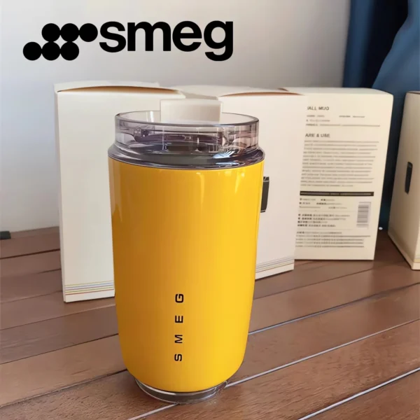 SMEG 240ML Beverage Cup Travel Portable Car Drinking Cup Stainless Steel Vacuum Leak proof 240ML Coffee Thermos - Image 6