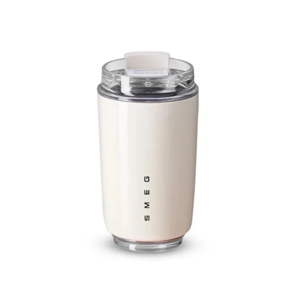 SMEG 240ML Milk White Beverage Cup Travel Portable Drinking Cup Stainless Steel Vacuum Leak proof  Coffee Thermos - Image 6