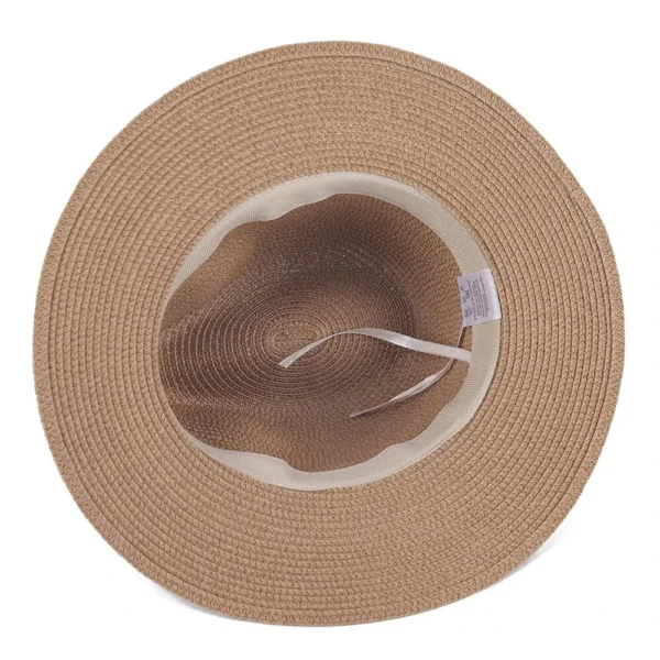 Summer New Straw Hat For Men and Women Outdoor Seaside Vacation Beach Hat Foldable Straw Woven Sun Protection Hat - Image 6