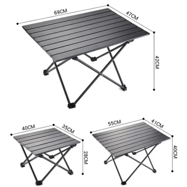 Outdoor Folding Desk Foldable Camping Table Travel Cooking Accessories Fishing Desks Portable Aluminum Alloy Garden Picnic Table - Image 6