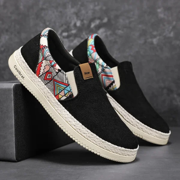 Flat Canvas Shoes For Men  Fisherman Linen Cloth Loafers Summer Men's Sneakers New Style Shoes Sneakers Male Casual Shoes Man - Image 2