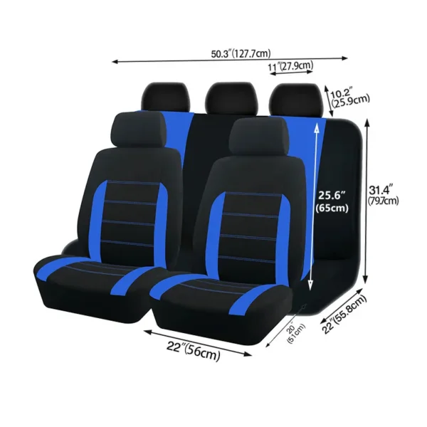 AUTO PLUS Universal Fabric Car Seat Covers Fit For Most Car SUV Truck Van Car Accessories Interior Seat Covers Car - Image 4