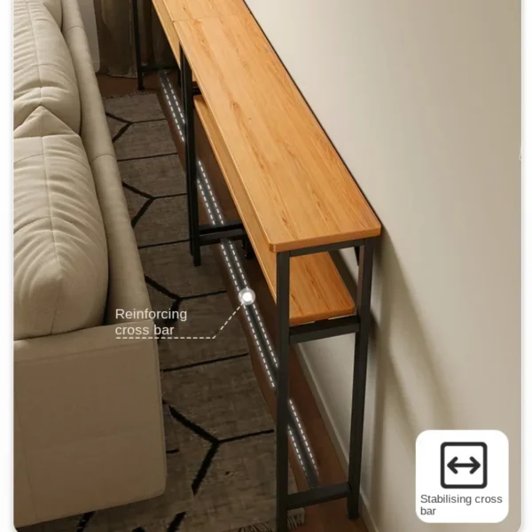 Simple Modern Super Narrow Side Table Stitching Storage System Living Room Bedside Multi-functional Tea Table - Image 2