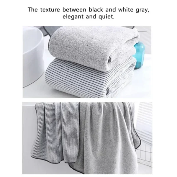 2024 Thickened Bath Towels for The Body Microfiber Towel for Gym Sports Shower Robe for Spa Beath Home - Image 4