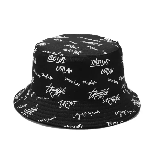 Hats, Female Letters, Fisherman's Hats, Trendy Casual And Versatile, Double-Sided Basin Hats, Men's Sunhats In All Seasons - Image 5