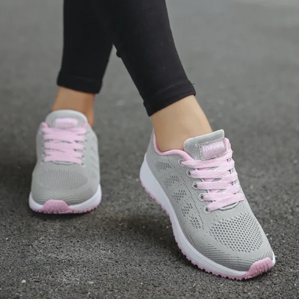 2023 Outdoor Summer Sneakers Female Walking Jogging Trainers Black Sport Shoes Woman Air Cushion Running Shoes For Women - Image 3