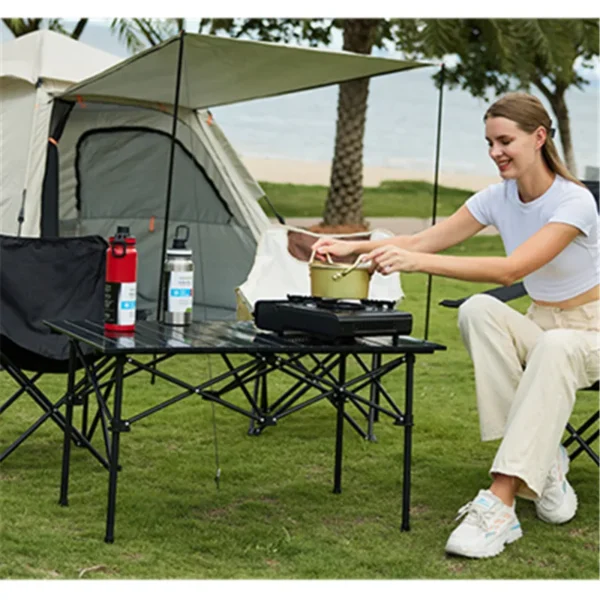 Egg Roll Table Camping Folding Portable Table Camping Equipment Aluminum Alloy Camping Desk Outdoor BBQ Picnic Table ????? - Image 6