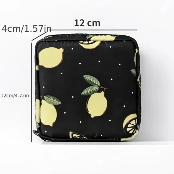 Women Sanitary Napkin Tampon Storage Bag Portable Waterproof Organizer Pouch Cartoon Pattern Sanitary Napkin Bag - Image 6