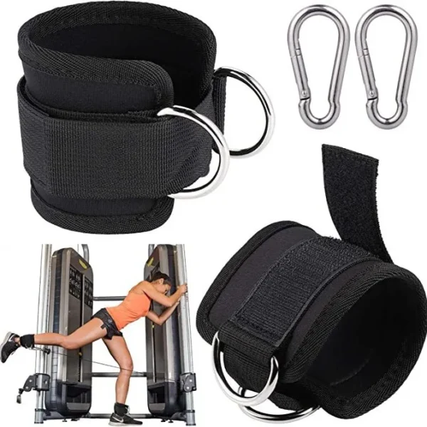 Fitness Ankle Straps Adjustable D-Ring Support Cuffs Gym Leg Strength Workouts Pulley With Buckle Sports Guard Safety Abductors - Image 2