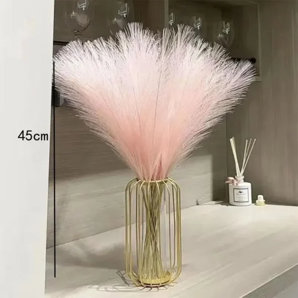 10PCS Artificial Pompous Grass Pompass Branches Fake Fluffy Stems Plants Vase Filler for Home Boho Decor Flower Arrangement - Image 6