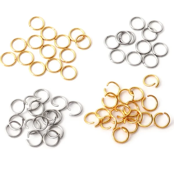 100-200pcs/lot Stainless Steel Open Jump Rings Split Rings Connectors For DIY Jewelry Making Supplies Accessories Wholesale - Image 6