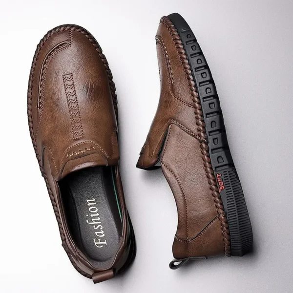 2024 Business Leather Shoes Moccasin Shoes Breathable Men's Casual Loafers Comfortable Shoes for Men Summer Men's Sneakers - Image 4