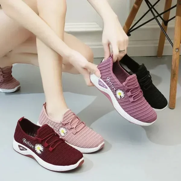 Women's shoes, summer white shoes, female students' Korean version running shoes,sports shoes,trendy casual shoes, women's shoes - Image 6