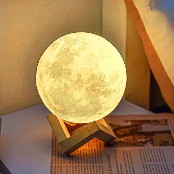 Moon Night Light Planet Lights Home Decorations Desktop Decorative Ornaments Illuminated Night Lights 8cm - Image 3