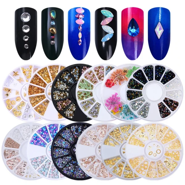 nail parts nail art glitter rhinestone Crystal gems jewelry Bead Manicure decoration accessories nail supplies for professionals - Image 2