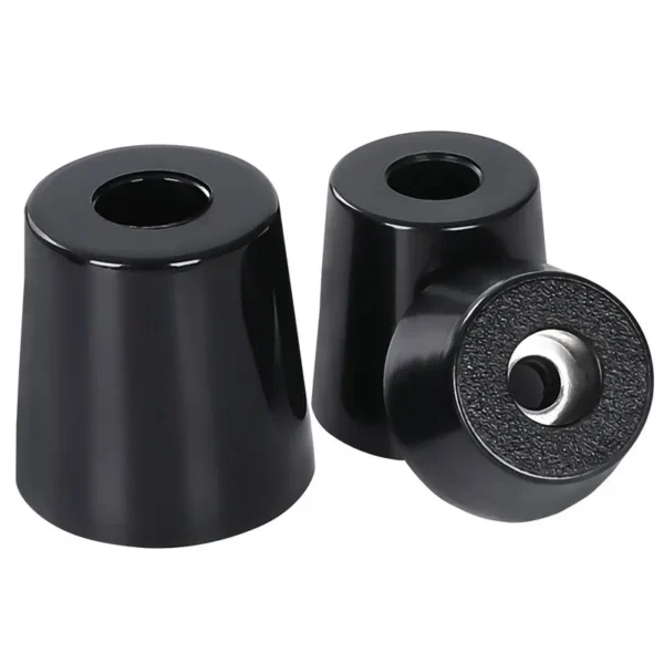 10pcs Anti Slip Black Furniture Legs Feet Speaker Cabinet Bed Table Leg Cover Conical Rubber Shock Pad Floor Protector - Image 3