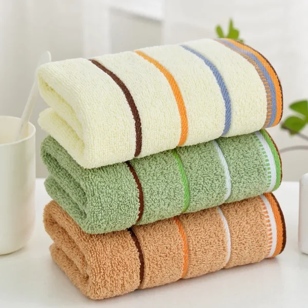 100% Cotton Bathroom Hand Towel Thickened Face Hair Towels Bathroom Adults Hotel Travel LoverIncreases Water Absorption - Image 2