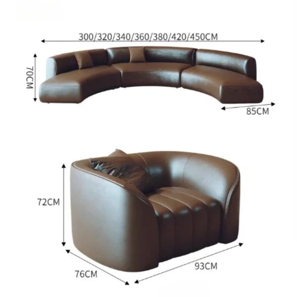 Nordic Modern Living Room Sofa Set Luxury Nordic Love Seat Designer Sofa Set Relaxing Balcony Divano Lounge Suite Furniture - Image 6