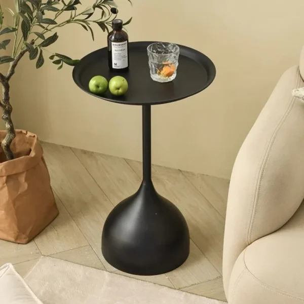 Nordic Style Furniture, Living Room Modern Minimalist Corners Small Table, Lacquered Round Coffee Table for Homes - Image 3