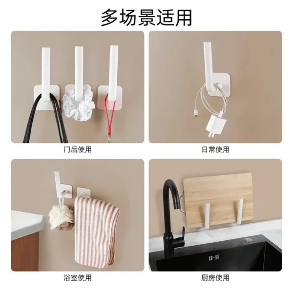 1/2pcs Adhesive Toilet Roll Paper Holder Organizer Wall Mount Storage Stand Kitchen Bathroom No Drill Tissue Towel Dispenser - Image 4