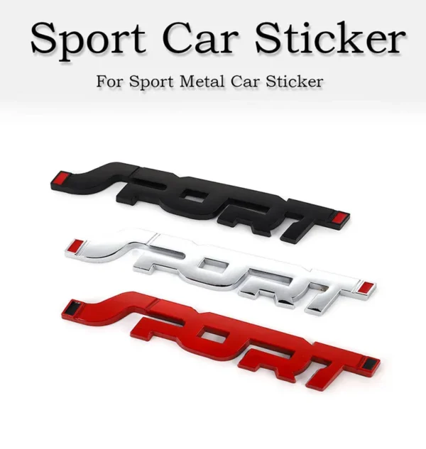 3D Metal Logo Sport Emblem Car Trunk Decal Fender Bagde For Explorer Bronco Fusion Fiesta Edge  Sport Sticker Accessories - Image 4