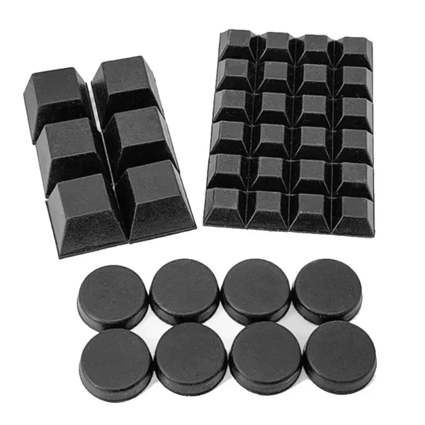 Black Self-Adhesive Rubber Leg Pads Furniture Anti-Skid Pad Foot Notebook Calculator Damper Buffer Pad - Image 5