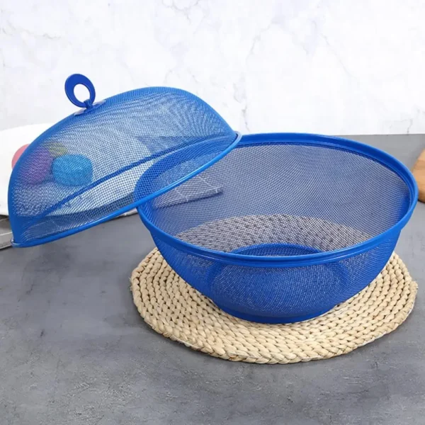 Mesh Fruit Basket with Lid Prevent Fly Stainless Steel Kitchen Drain Basket Vegetables Fruit Holder Kitchen Supplies ??? ?? ??? - Image 4