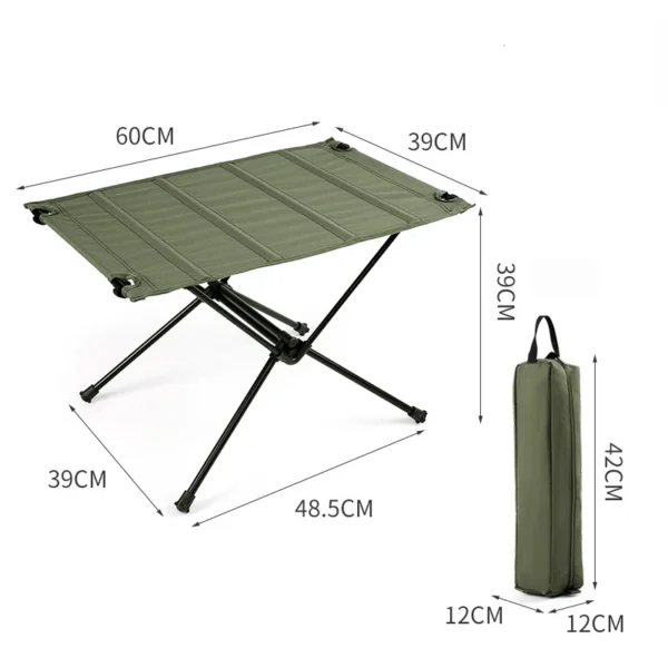 Outdoor Portable Collapsible Table and Chair Barbecue Ultralight Vehicle Tactical Table Road Trip Picnic Table Camping