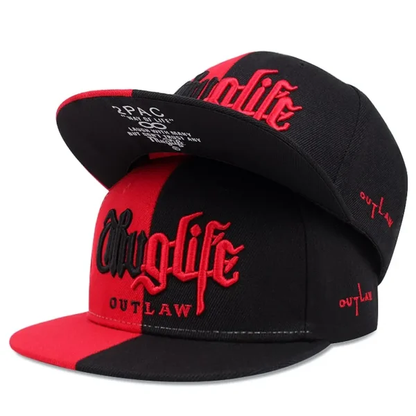 1 Pcs Fashion Fastball CAP Thuglife Embroidery Hiphop Baseball Cap Snapback Hat Adult Outdoor Casual Sun Casual Bone Adjustable - Image 4