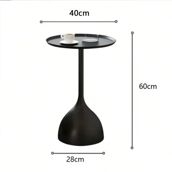 Sofa Small Side Table Nordic Coffee Table  SimpleIron Art Small Round  Bedside Table Mesa for Front Door  Livingroom - Image 4