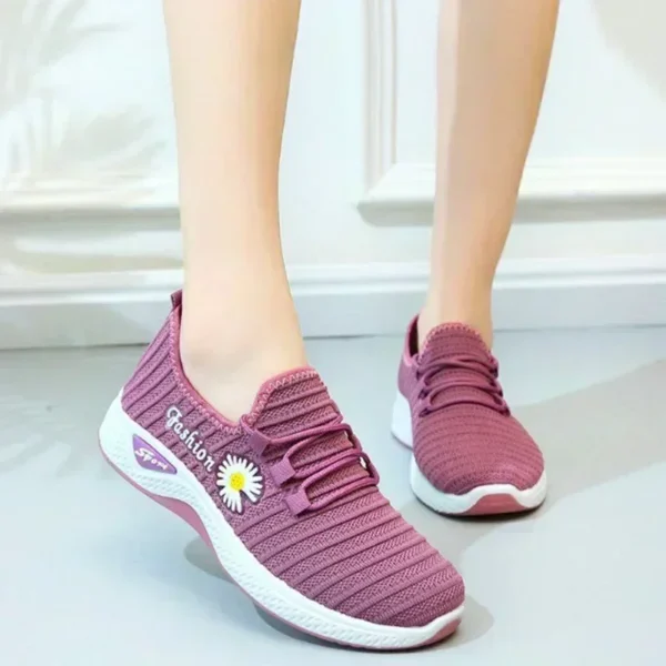 Women's shoes, summer white shoes, female students' Korean version running shoes,sports shoes,trendy casual shoes, women's shoes - Image 3