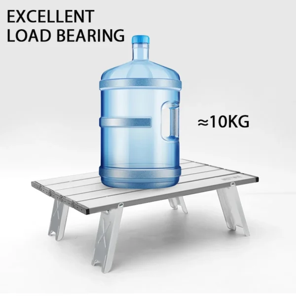 WESTTUNE Mini Camping Table Ultralight Portable Aluminum Alloy Outdoor Table Roll-Up Folding Table for Backpacking Picnic BBQ - Image 3