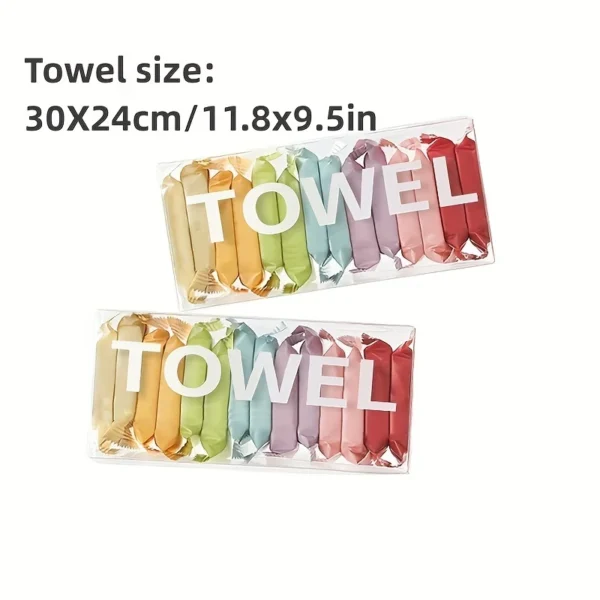 14pcs/box Disposable Washcloth Portable Travel Towel Thickened Compressed Face Cleansing Beauty Square Towel - Image 6