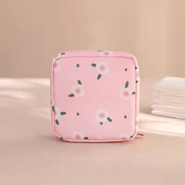 1PC Cute Cartoon Girl Storage Bag Large Capacity Girl Monthly Sanitary Napkin Storage Bag Portable Travel Bag - Image 4